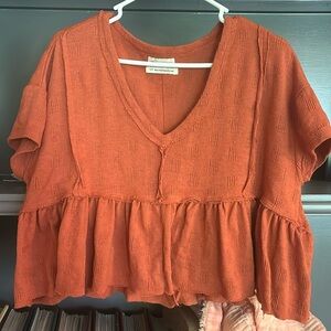 Urban Outfitters Woven cropped tunic